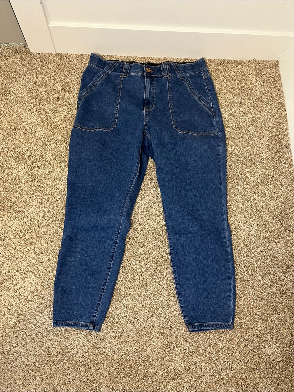 Nurture by Westbound Boyfriend Jeans - Dark Blue Wash